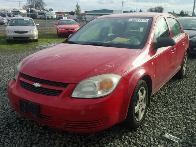 1G1AK55F667729198 - 2006 CHEVROLET COBALT RED photo 2