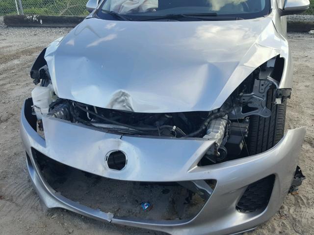 JM1BL1UP7D1832450 - 2013 MAZDA 3 I SILVER photo 9