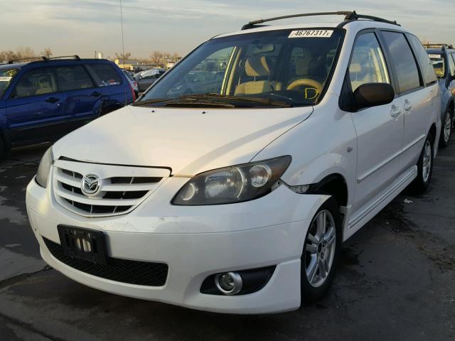 JM3LW28A350547878 - 2005 MAZDA MPV WAGON WHITE photo 2