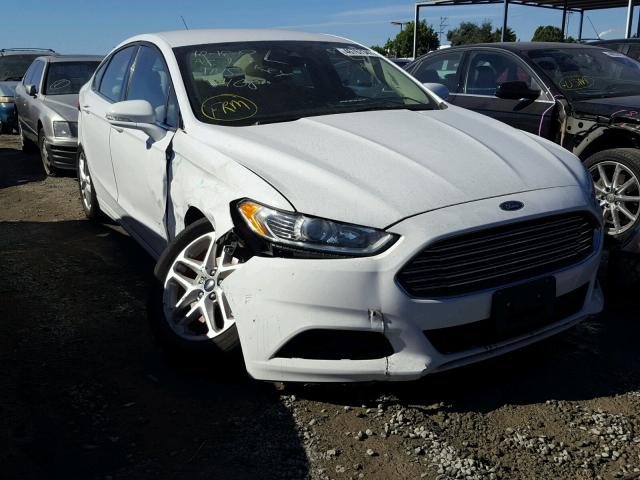 3FA6P0HD2ER164408 - 2014 FORD FUSION SE WHITE photo 1