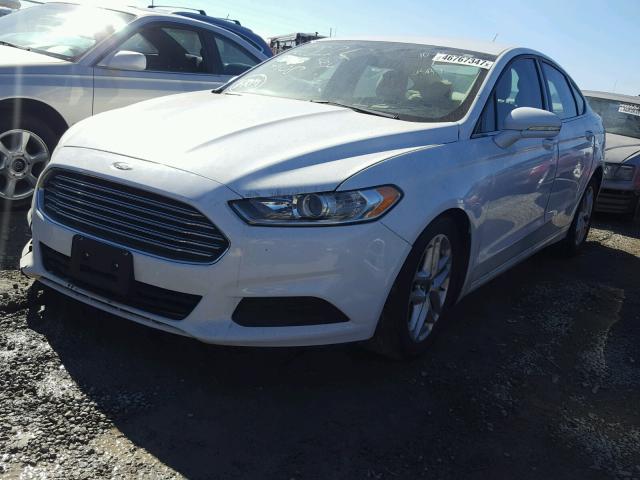 3FA6P0HD2ER164408 - 2014 FORD FUSION SE WHITE photo 2