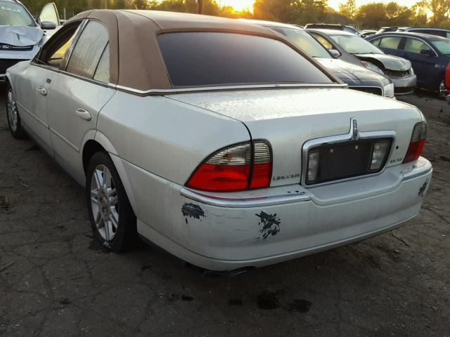 1LNHM87A45Y621394 - 2005 LINCOLN LS WHITE photo 3