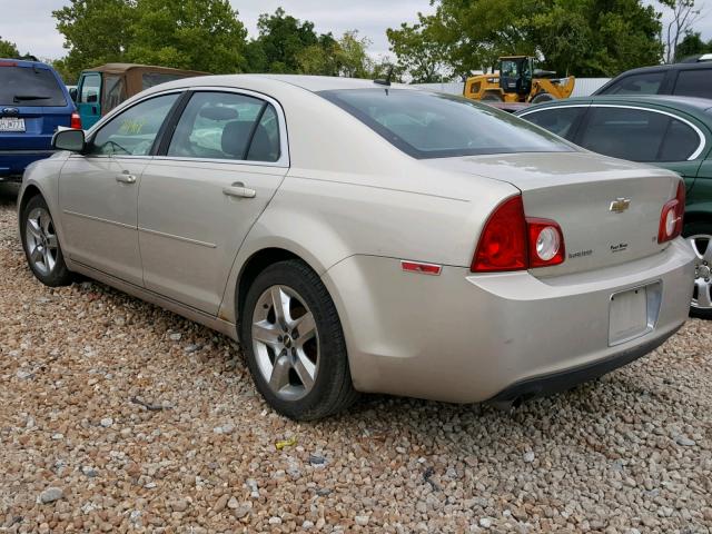 1G1ZH57BX9F162564 - 2009 CHEVROLET MALIBU 1LT GOLD photo 3