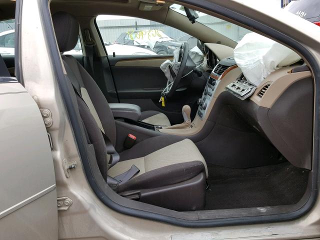 1G1ZH57BX9F162564 - 2009 CHEVROLET MALIBU 1LT GOLD photo 5