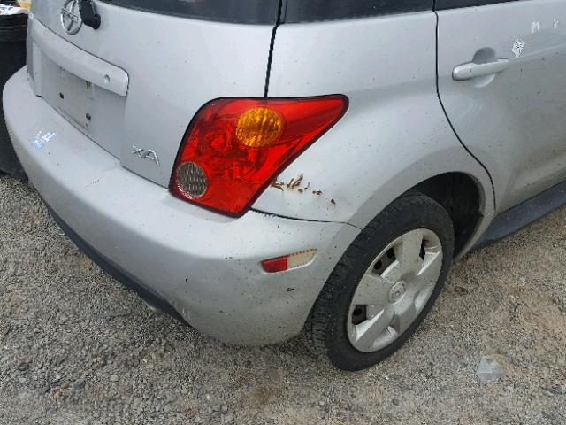 JTKKT624640075495 - 2004 TOYOTA SCION XA ვერცხლისფერი ფოტო 9