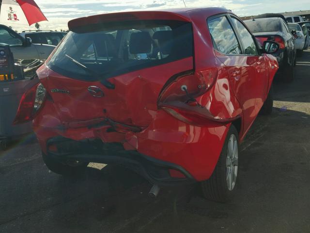 JM1DE1LZ4C0148840 - 2012 MAZDA MAZDA2 RED photo 4