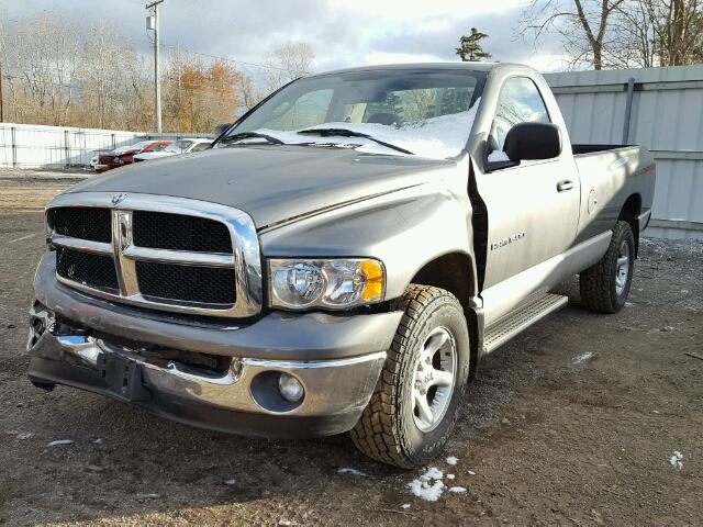 1D7HU16N85J533480 - 2005 DODGE RAM 1500 S GRAY photo 2