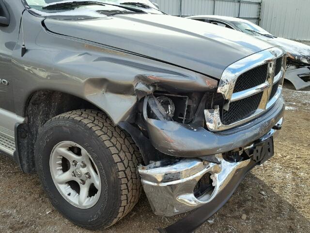 1D7HU16N85J533480 - 2005 DODGE RAM 1500 S GRAY photo 9