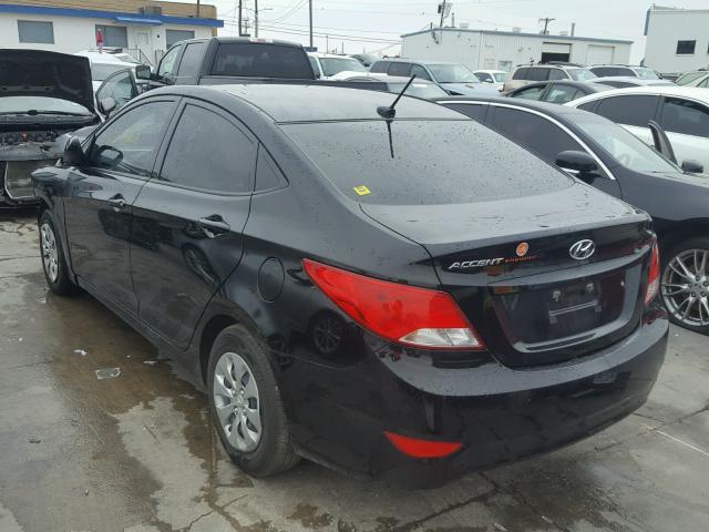 KMHCT4AE6GU029314 - 2016 HYUNDAI ACCENT SE BLACK photo 3