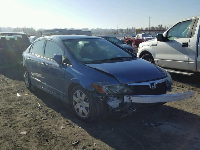 1HGFA16507L020775 - 2007 HONDA CIVIC LX BLUE photo 1