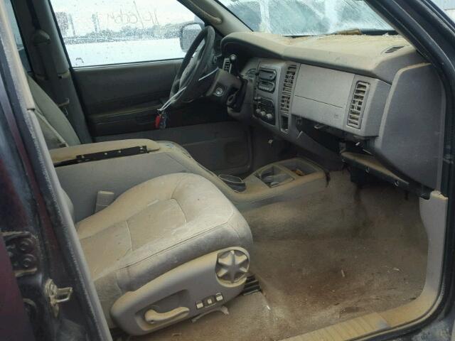 1D4HR58N13F500257 - 2003 DODGE DURANGO SL GRAY photo 5