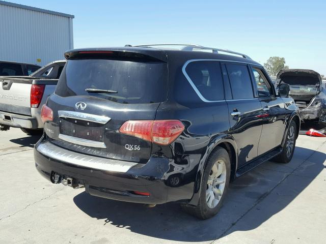 JN8AZ2NF0F9571757 - 2015 INFINITI QX80 BLACK photo 4