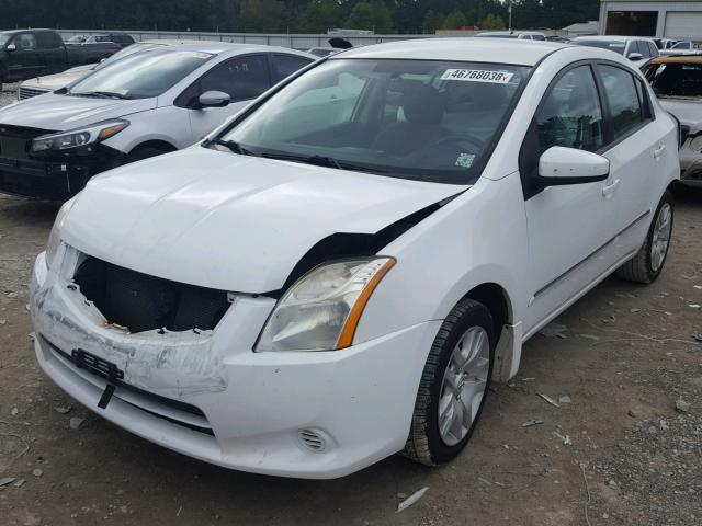 3N1AB6AP7CL625891 - 2012 NISSAN SENTRA 2.0 WHITE photo 2