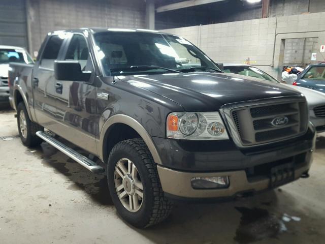 1FTPW14545FA16070 - 2005 FORD F150 SUPER GRAY photo 1