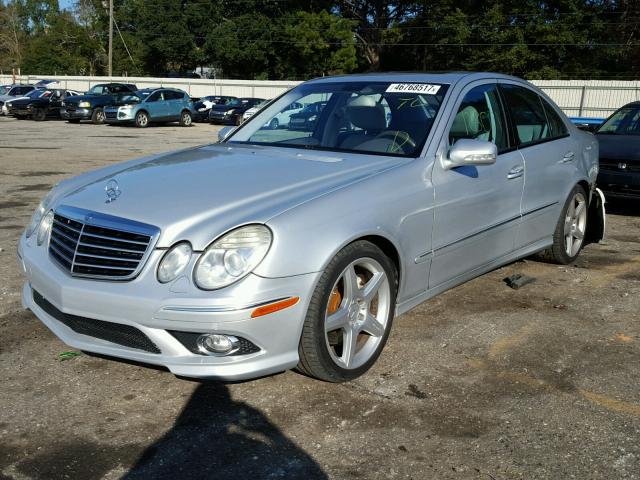 WDBUF56X39B387791 - 2009 MERCEDES-BENZ E 350 SILVER photo 2