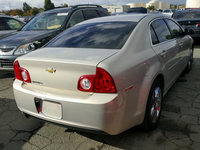 1G1ZC5EB9AF240385 - 2010 CHEVROLET MALIBU 1LT კრემისფერი ფოტო 4
