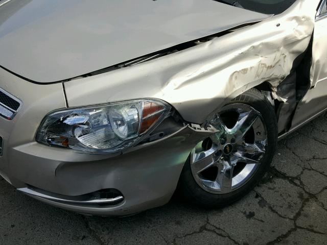 1G1ZC5EB9AF240385 - 2010 CHEVROLET MALIBU 1LT კრემისფერი ფოტო 9