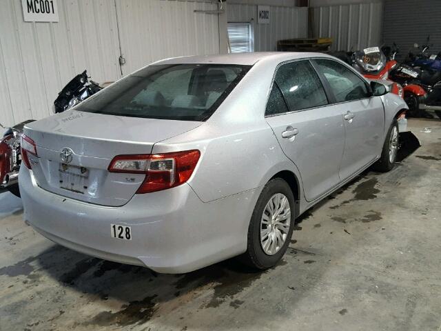 4T4BF1FK7ER411354 - 2014 TOYOTA CAMRY L SILVER photo 4