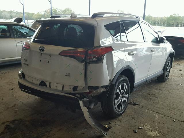 2T3BFREV5GW443525 - 2016 TOYOTA RAV4 LE WHITE photo 4