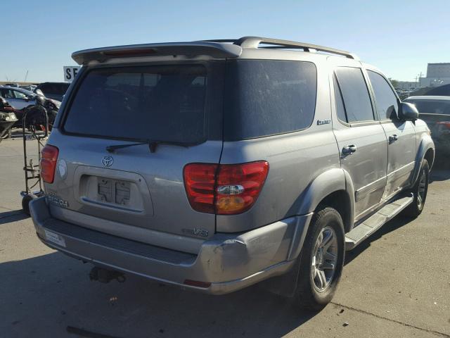 5TDZT38A93S198608 - 2003 TOYOTA SEQUOIA LI SILVER photo 4