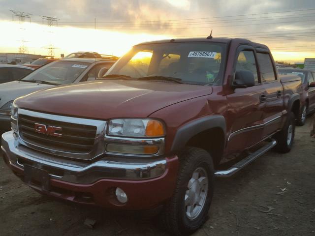 2GTEK13T951105062 - 2005 GMC NEW SIERRA BURGUNDY photo 2