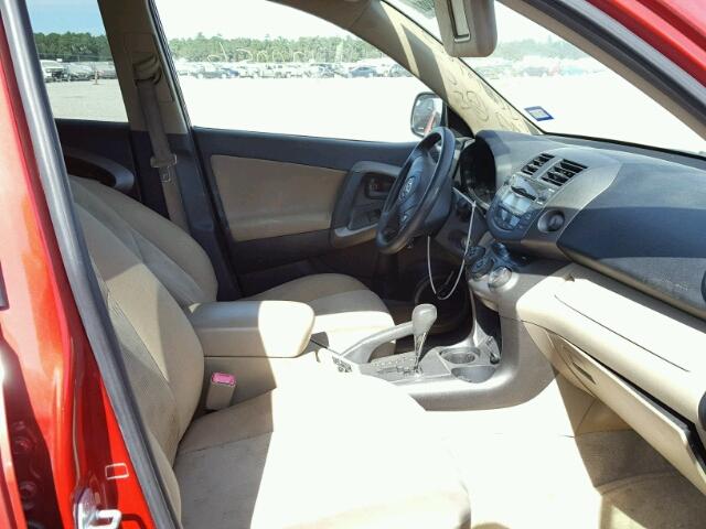 JTMZF33V79D005328 - 2009 TOYOTA RAV4 RED photo 5