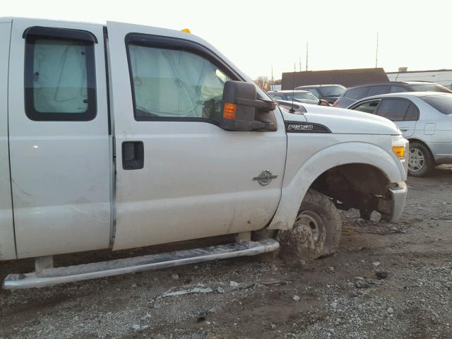 1FT8X3BT8BEB99750 - 2011 FORD F350 SUPER WHITE photo 9