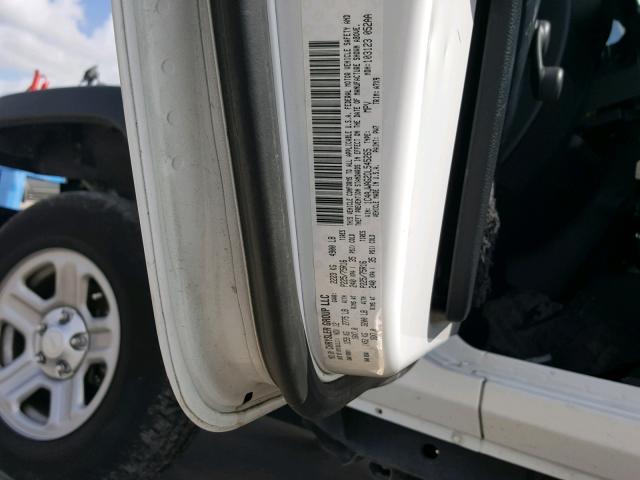 1C4AJWAG2DL545265 - 2013 JEEP WRANGLER S WHITE photo 10