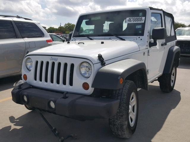 1C4AJWAG2DL545265 - 2013 JEEP WRANGLER S WHITE photo 2