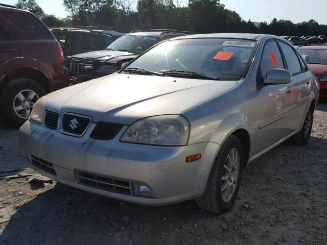 KL5JJ52Z14K981210 - 2004 SUZUKI FORENZA LX SILVER photo 2