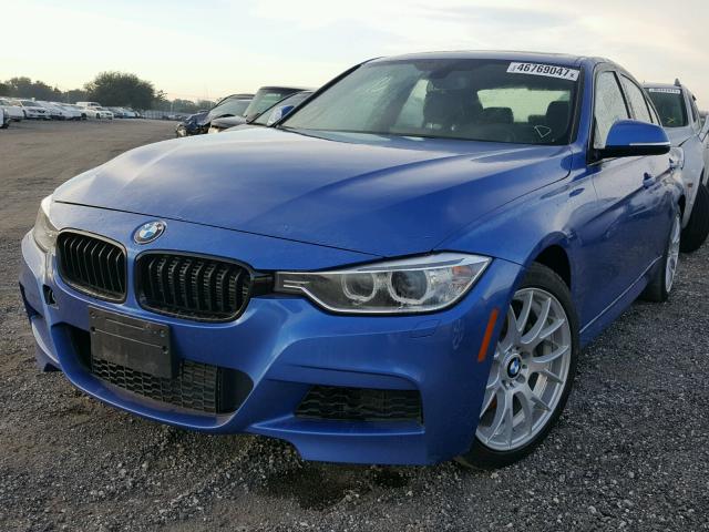 WBA3B9G52DNR89812 - 2013 BMW 335 BLUE photo 2