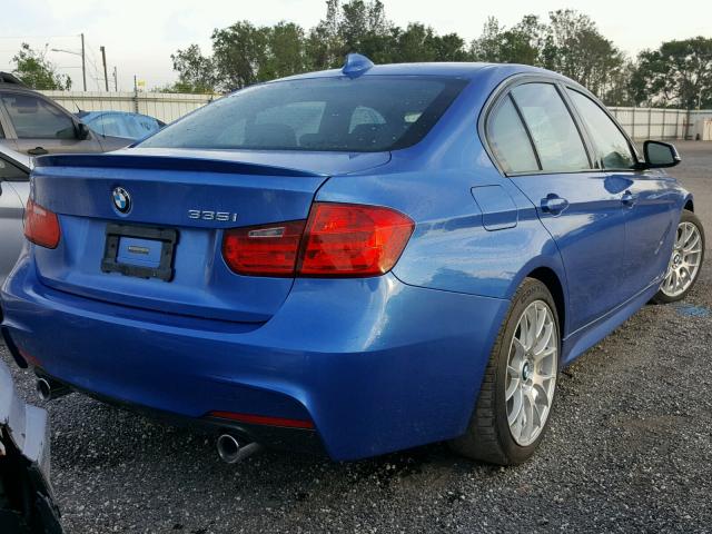 WBA3B9G52DNR89812 - 2013 BMW 335 BLUE photo 4