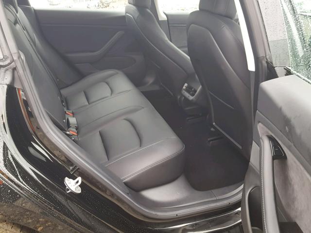 5YJ3E1EA3JF025502 - 2018 TESLA MODEL 3 შავი ფოტო 6