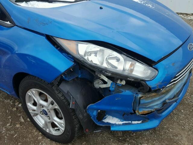 3FADP4BJ3EM145098 - 2014 FORD FIESTA SE BLUE photo 9