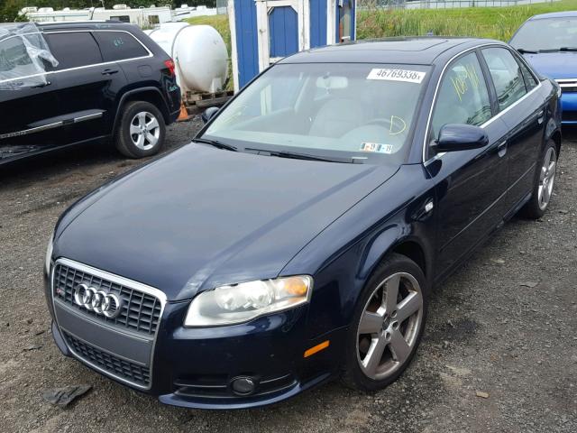 WAUAH78E38A051808 - 2008 AUDI A4 3.2 BLUE photo 2