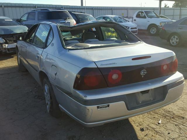 2G1WF52E639178822 - 2003 CHEVROLET IMPALA SILVER photo 3