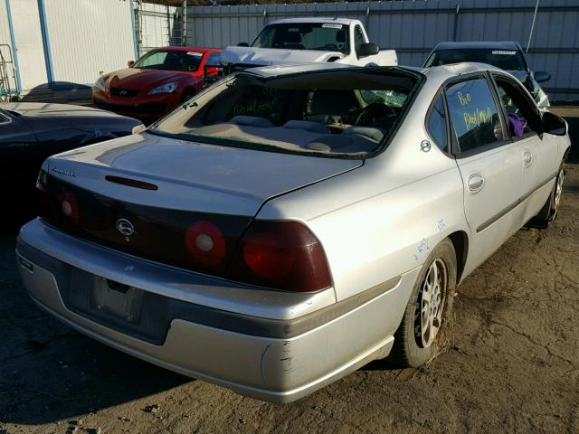 2G1WF52E639178822 - 2003 CHEVROLET IMPALA SILVER photo 4