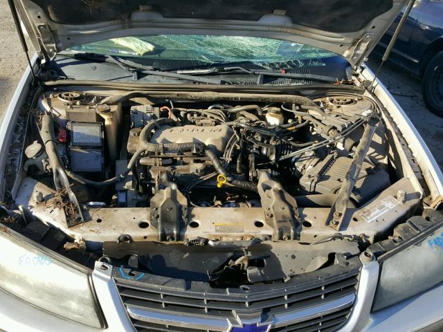 2G1WF52E639178822 - 2003 CHEVROLET IMPALA SILVER photo 7