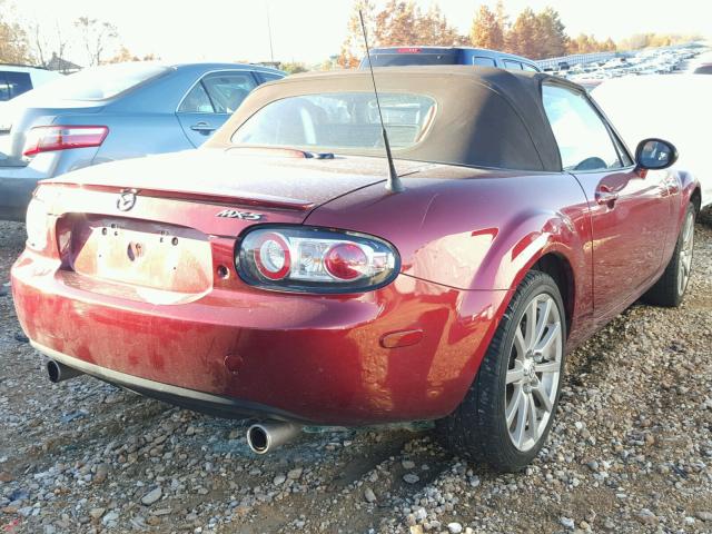 JM1NC25F480142059 - 2008 MAZDA MX-5 MIATA MAROON photo 4