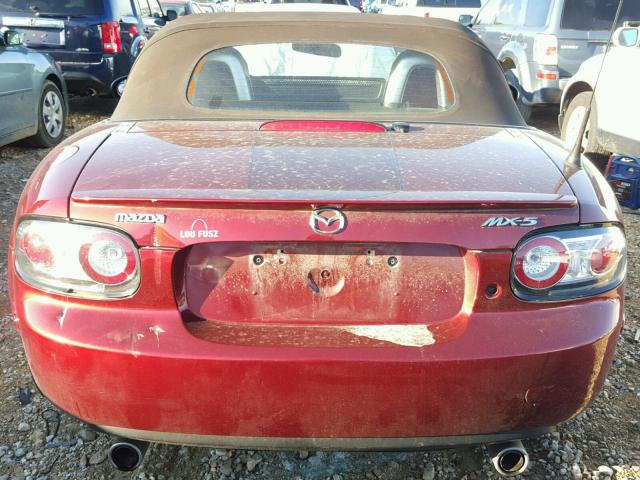 JM1NC25F480142059 - 2008 MAZDA MX-5 MIATA MAROON photo 6