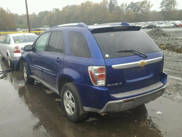 2CNDL63F166097121 - 2006 CHEVROLET EQUINOX LT BLUE photo 3