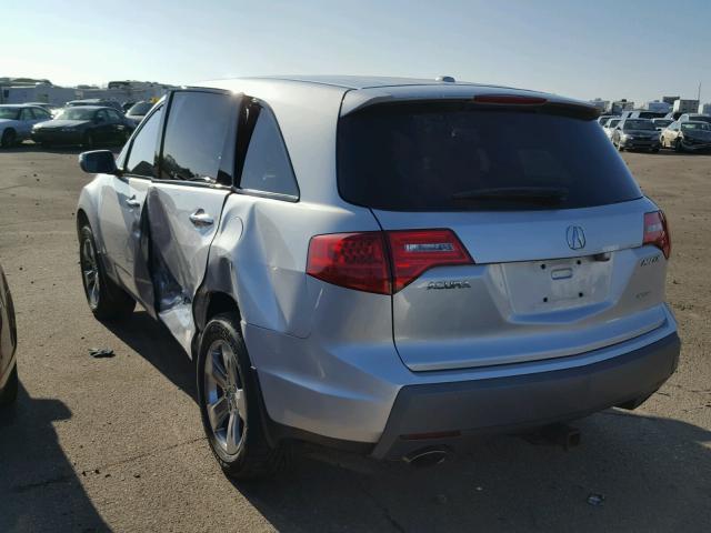 2HNYD28567H528838 - 2007 ACURA MDX SPORT GRAY photo 3