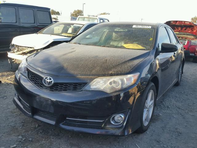 4T1BF1FK3CU611414 - 2012 TOYOTA CAMRY BASE BLACK photo 2