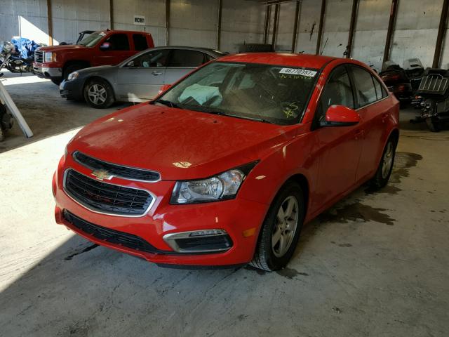 1G1PC5SB4F7254949 - 2015 CHEVROLET CRUZE LT RED photo 2