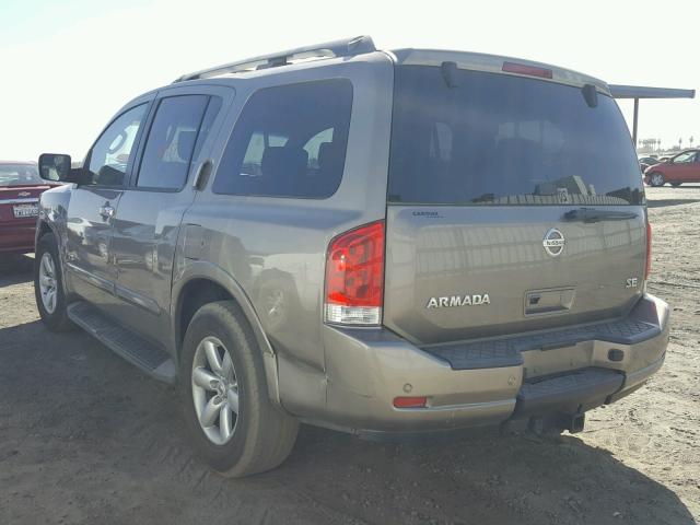 5N1AA08D28N603647 - 2008 NISSAN ARMADA SE TAN photo 3