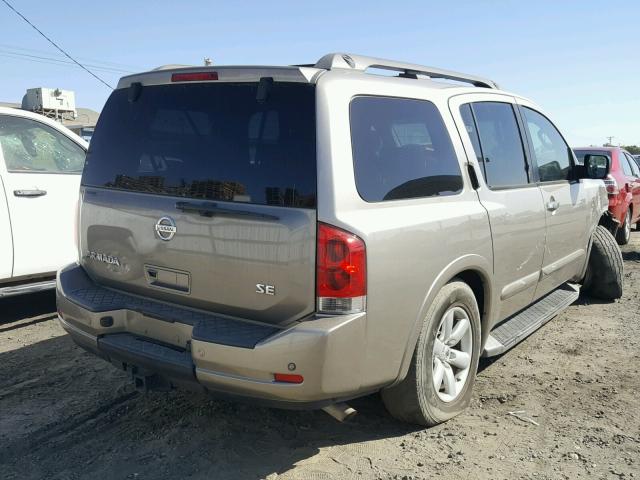 5N1AA08D28N603647 - 2008 NISSAN ARMADA SE TAN photo 4