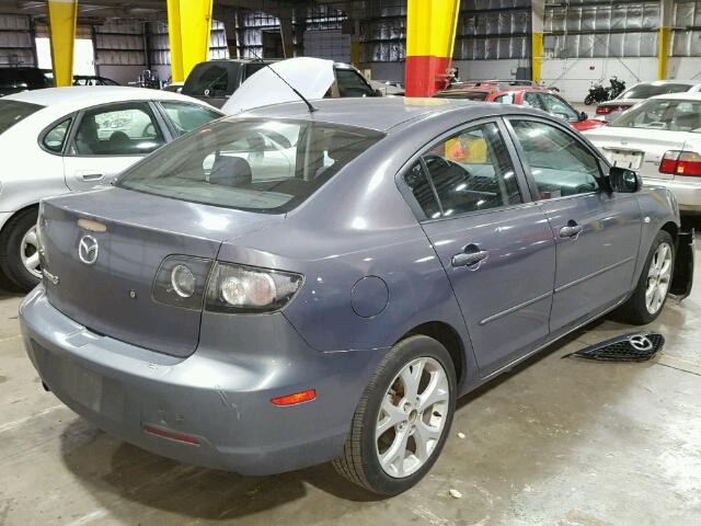 JM1BK32G091252806 - 2009 MAZDA 3 I GRAY photo 4