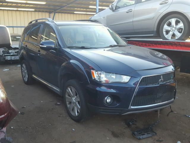 JA4AT3AW8AZ013425 - 2010 MITSUBISHI OUTLANDER BLUE photo 1