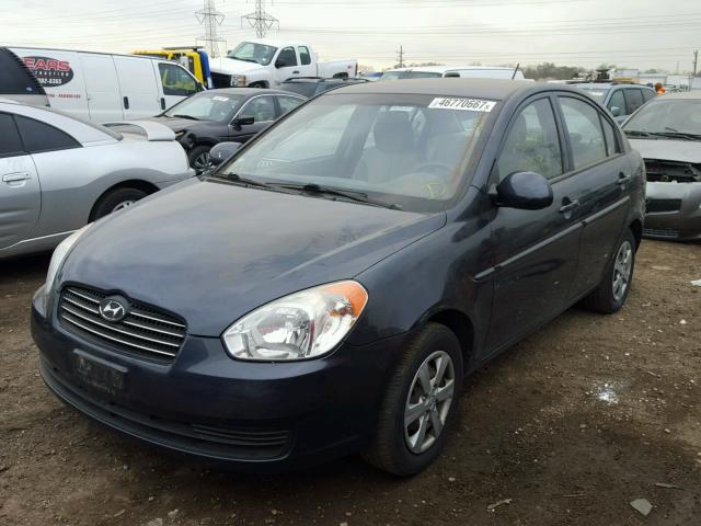 KMHCN46C69U342268 - 2009 HYUNDAI ACCENT GLS BLUE photo 2