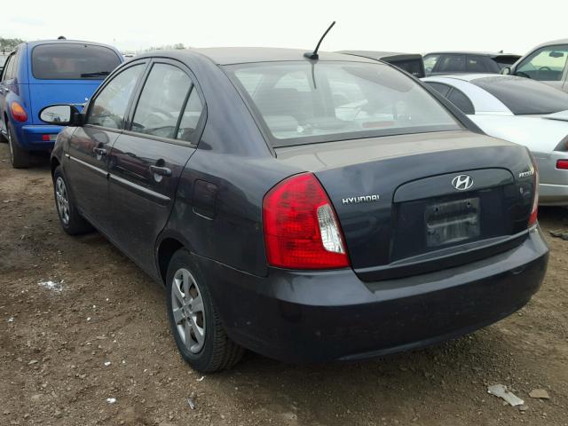 KMHCN46C69U342268 - 2009 HYUNDAI ACCENT GLS BLUE photo 3